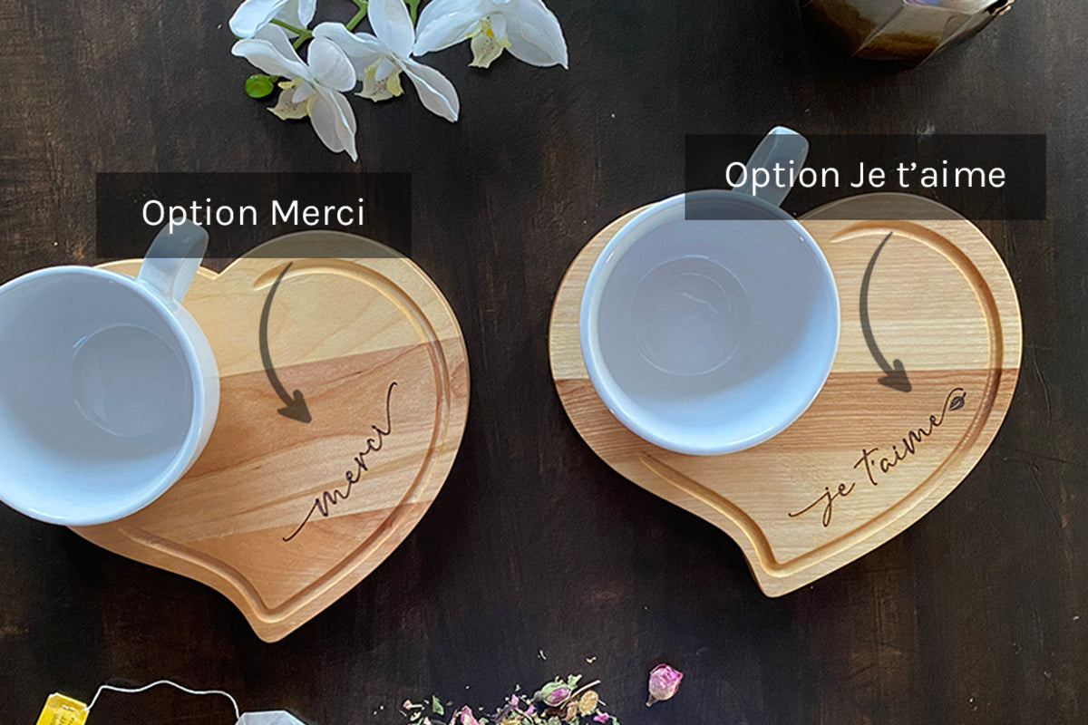 Plateaux de service avec tasse - La Chaleureuse