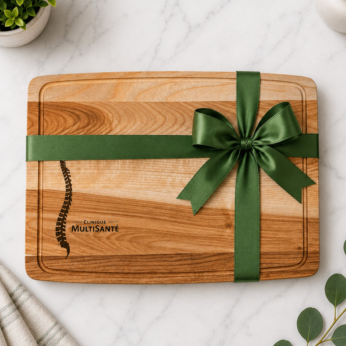 Cadeaux corporatifs personnalisés pour entreprises, clients, employés. Idées cadeaux en bois pour hommes et femmes. Planche à découper, plateaux à charcuterie et fromage, planche à pizza, planche BBQ. Personnalisation pour cadeau. Shop Boréale