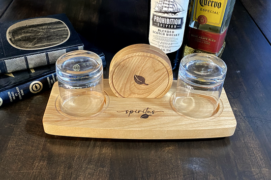 Ensemble sous-verre pour spiritueux - Le Spiritus