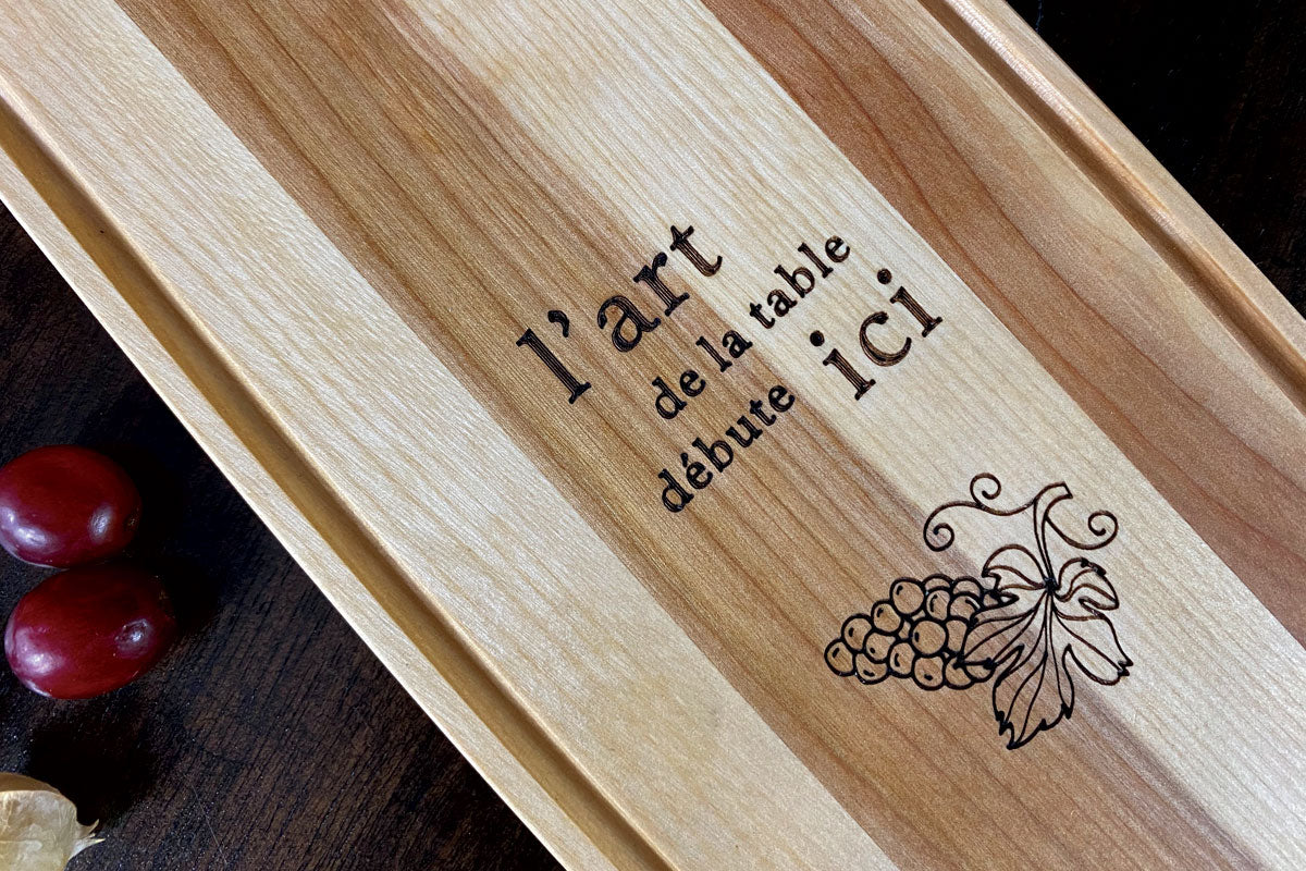 Planche de service - Vino