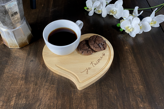Planche de service avec tasse - La Chaleureuse