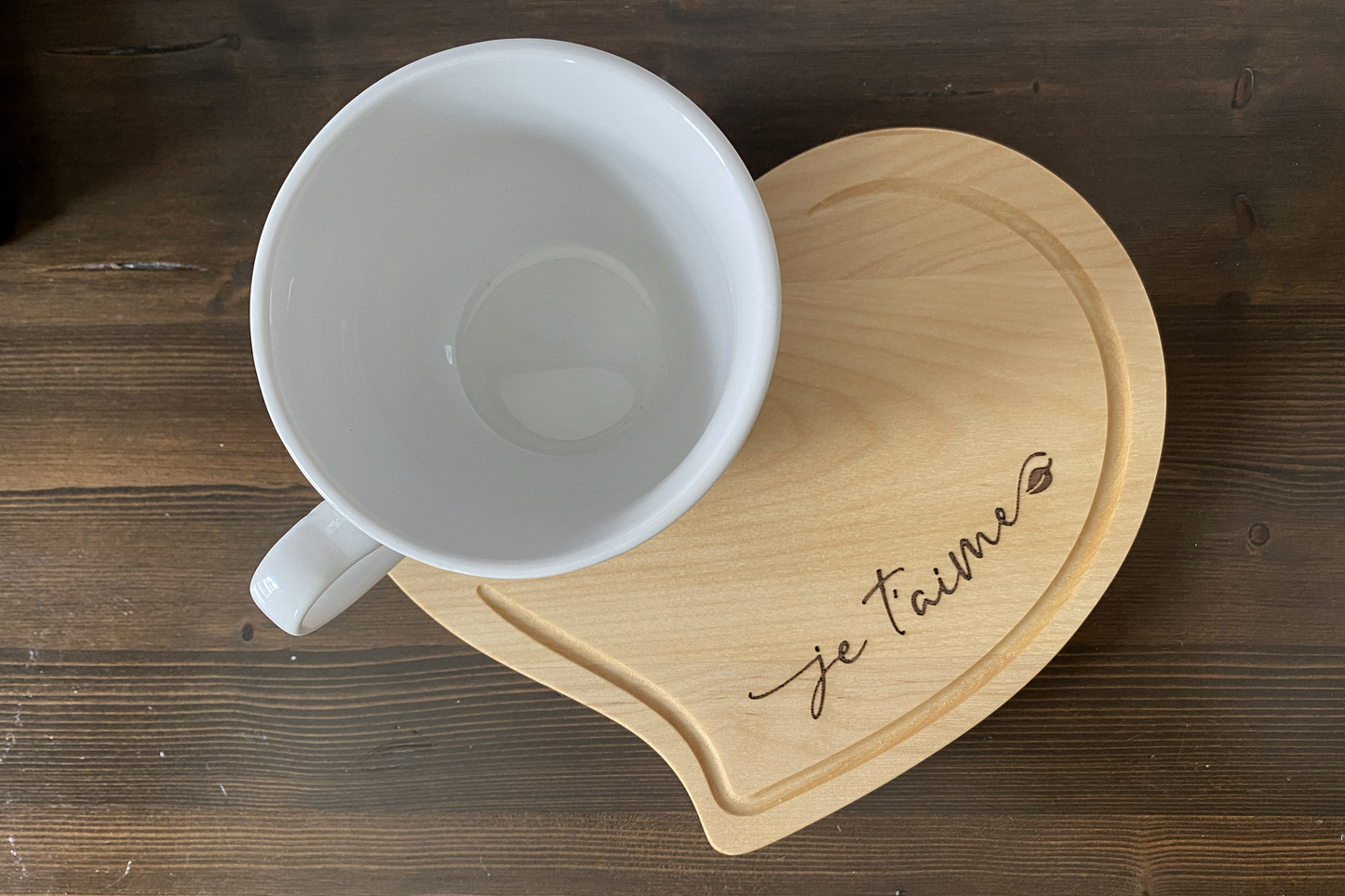 Planche de service avec tasse - La Chaleureuse