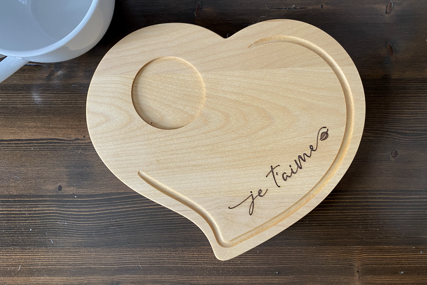 Planche de service avec tasse - La Chaleureuse